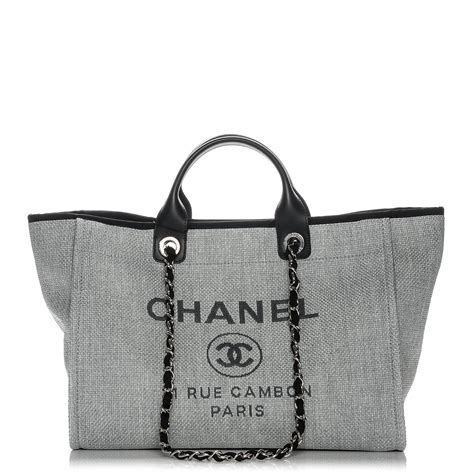 chanel large deauville tote bag in toilet|Chanel deauville large canvas bags.